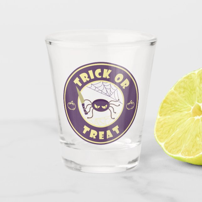 Copo De Shot Estilo Starbucks para a aranha do halloween (Frente)