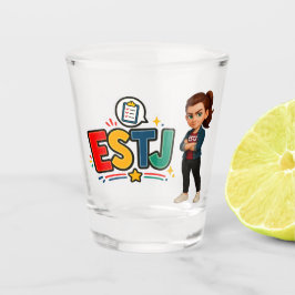Copo De Shot ESTJ — A Líder Organizadora