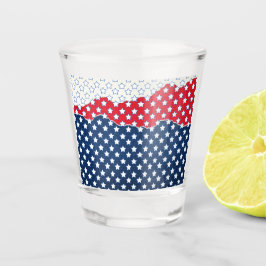 Copo De Shot Estrelas Vermelhas, Brancas e Azuis (EUA) (Estados