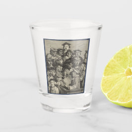 Copo De Shot Estudiosos em uma aula (por William Hogarth)