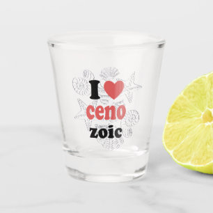 Copo De Shot Eu adoro cenozoico, citação engraçada para cientis
