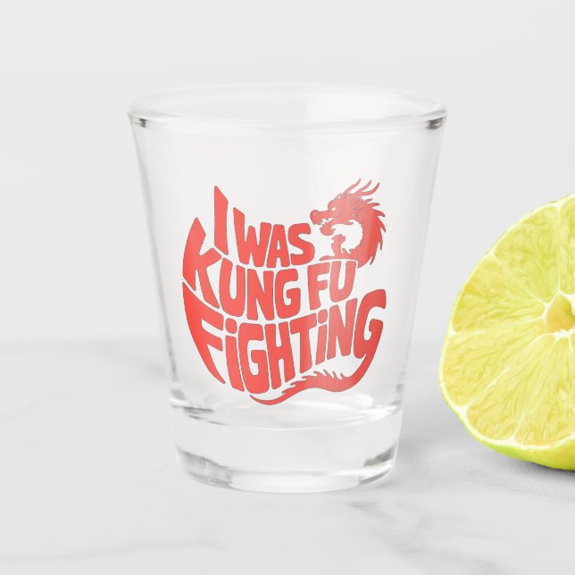 Copo De Shot Eu estava lutando contra Kung Fu (Frente)