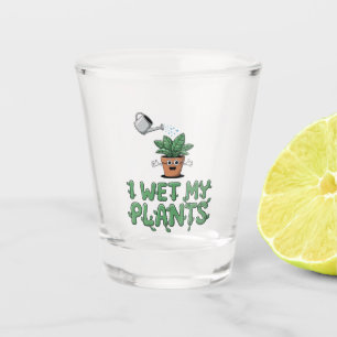Copo De Shot Eu Molhei As Minhas Plantas - Design de Jardinagem