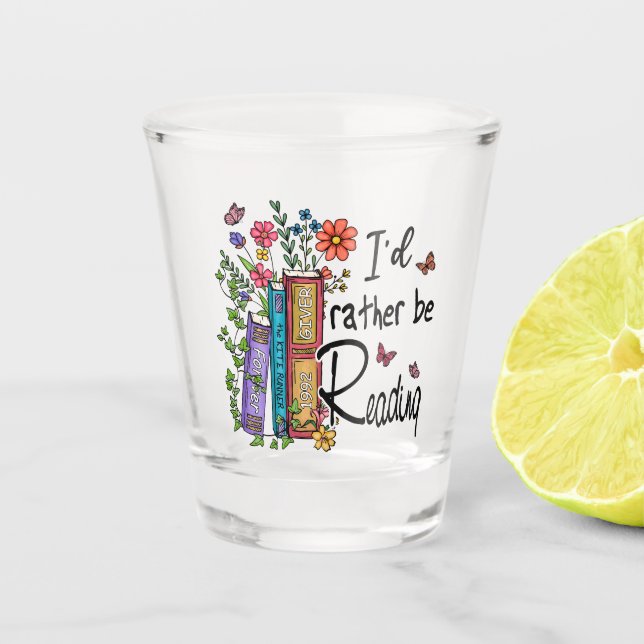 Copo De Shot Eu Preferencialmente Lendo (Frente)