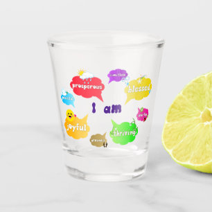 Copo De Shot Eu Sou Afirmações Positivas Palavras Autoamor