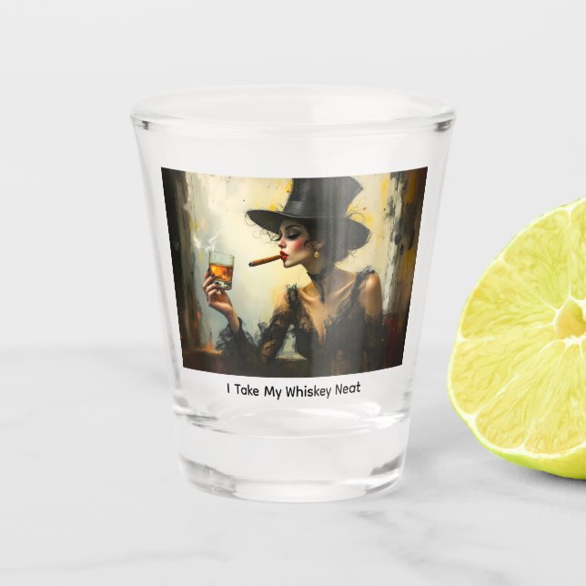 Copo De Shot Eu Tomo Meu Whisky Puro (Frente)