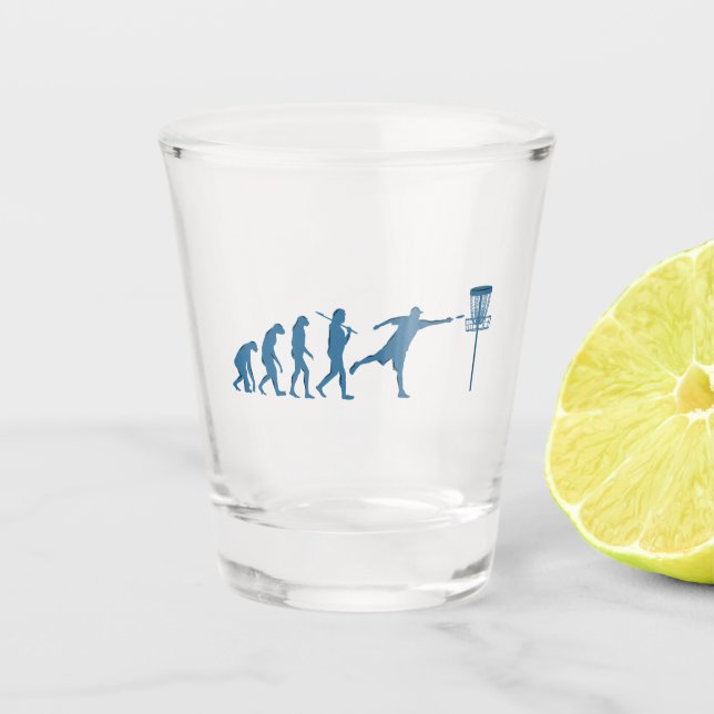 Copo De Shot Evolução do Golf de Disco - Presente Divertido par (Frente)
