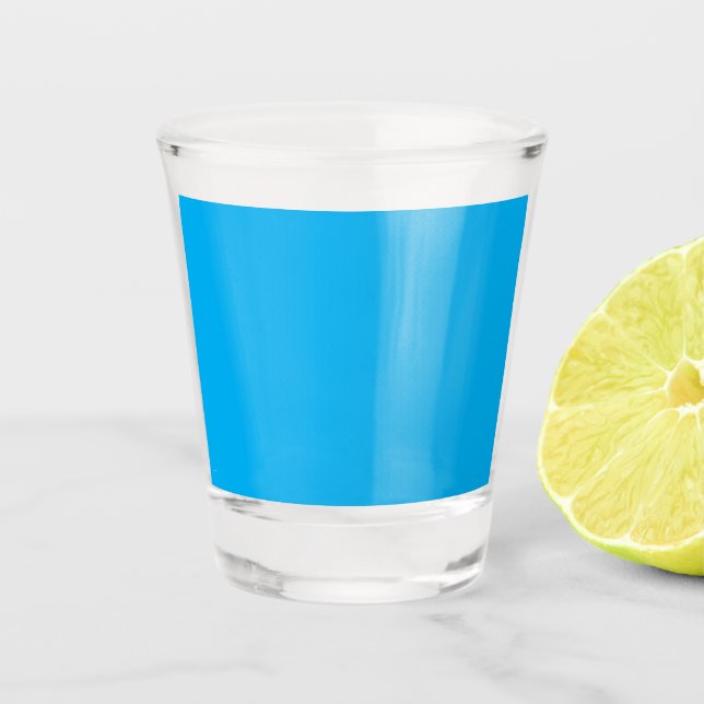 Copo De Shot Experimente a beleza de um céu azul com um avião (Frente)