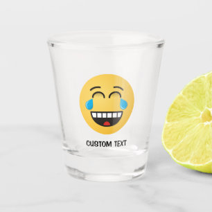 Copo De Shot Face com lágrimas de alegria