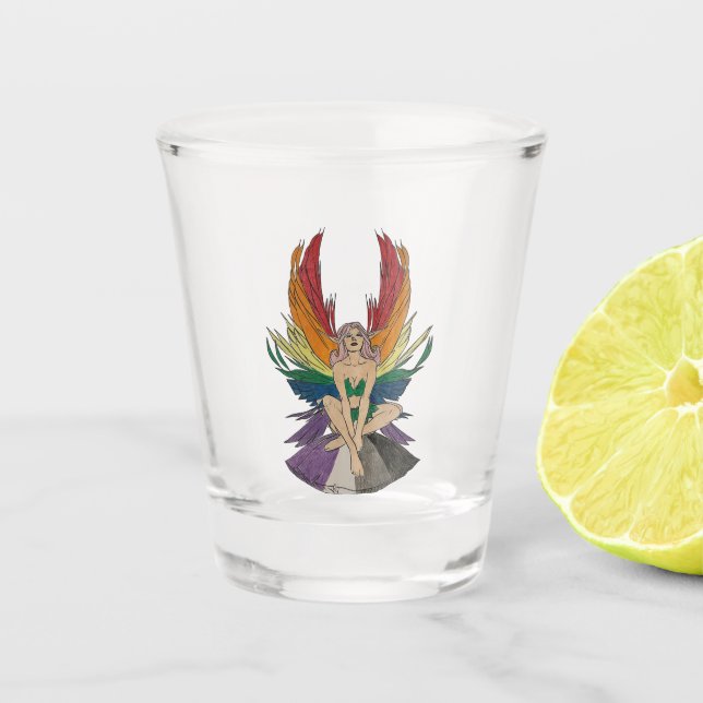 Copo De Shot Fada Assexual (Frente)