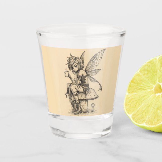 Copo De Shot Fada do Café (Frente)