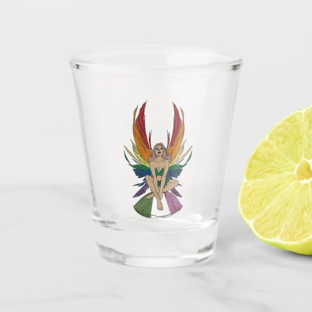 Copo De Shot Fada Genderqueer (Frente)