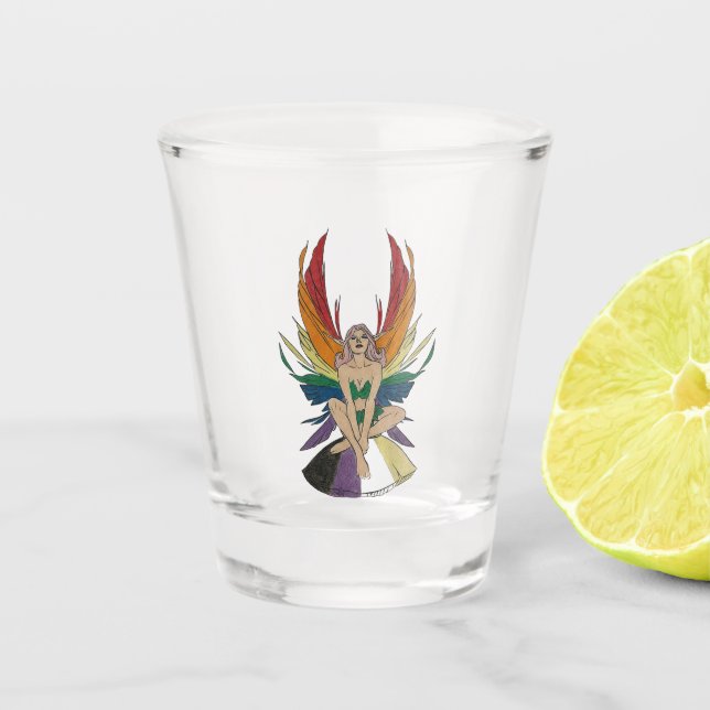 Copo De Shot Fada não-binário (Frente)