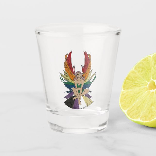 Copo De Shot Fada não-binário (Frente)