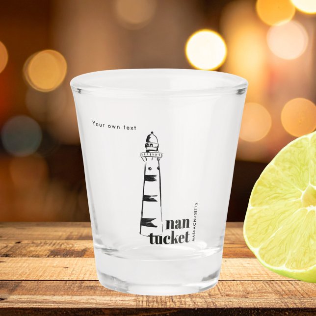 Copo De Shot Farol de Nantucket Massachusetts (Criador carregado)