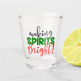 Copo De Shot fazeres espíritos brilhantes Férias Natal