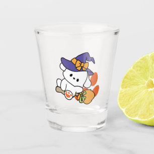 Copo De Shot Feiticeira de pata no treinamento - Cão de Hallowe