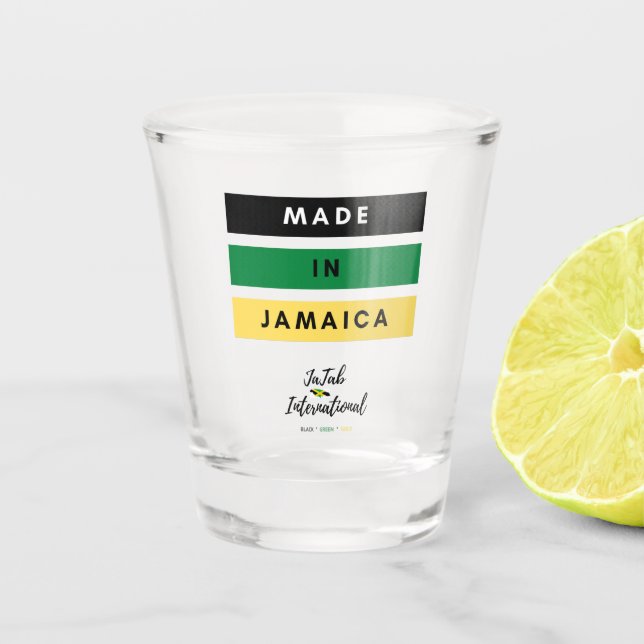 Copo De Shot Feito em Jamaica Shot Glass (Frente)