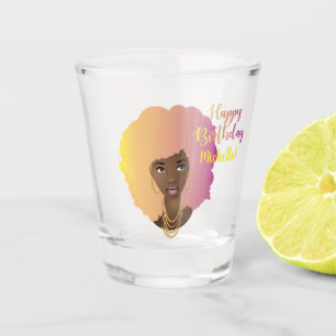 Copo De Shot Feliz aniversário   Beleza natural Algodão doce 