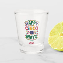 Feliz Cinco de Mayo Colorido Com Data Fiesta