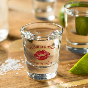 Copo De Shot Feliz Dia dos Namorados #1 Namorada Personalizad