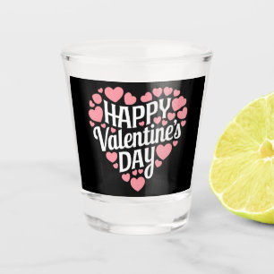Copo De Shot Feliz Dia dos Namorados Divertido Coração Amor Dia