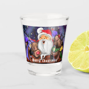 Copo De Shot Feliz Festa de Natal para Papais noeis e Rebeldes