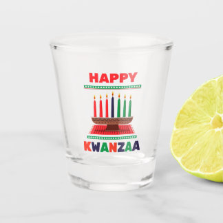 Copo De Shot Feliz Kwanzaa Kinara