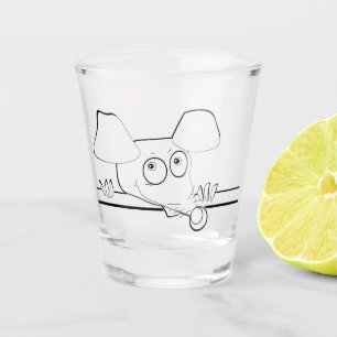 Copo De Shot Feliz Natal Vintage - símbolo do mouse design