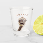 Copo De Shot Feliz Ostrich Funny Shot Glass - Saúde<br><div class="desc">Óculos de Ação Engraçados com Feliz Ostrich e Cheque de Texto - Personalizável - ou Escolha / Adicionar seu Texto / Nome / Cor Exclusivo - Faça com que seus óculos de Ação Especiais deem presentes - Redimensione e mova ou remova / adicione elementos - imagem / texto com a...</div>