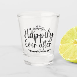Copo De Shot Feliz para sempre após o casamento
