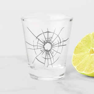 Copo De Shot Feministas quebram o teto de vidro  Vidro quente