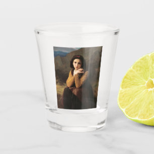 Copo De Shot Femme Mignonne de Jovem Mulher por Bouguereau