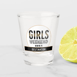 Copo De Shot Férias de Viagem de Meninas de Fim de Semana Perso