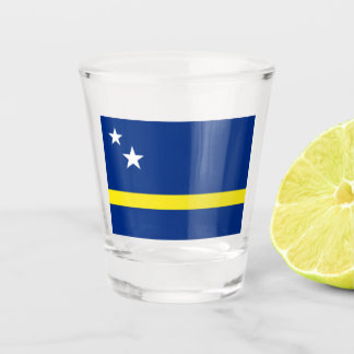 Copo De Shot Férias no País Curaçao Bandeira Nacional Patriótic