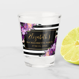 Copo De Shot Festa de Despedida de Solteira com Listras Florais