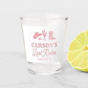 Copo De Shot Festa de Despedida de Solteira Cowgirl Rosa Vergon