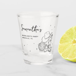 Copo De Shot Festa de Despedida de Solteira Disco Caubói Preto 