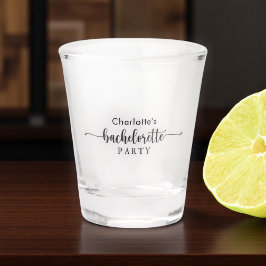 Copo De Shot Festa de Despedida de Solteira Estilosa Preto e Br