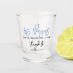 Copo De Shot Festa de Despedida de Solteira no Destino<br><div class="desc">Festa de despedida de solteira no destino com copo de shot de fonte moderna e roteiro.</div>