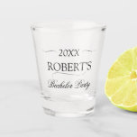 Copo De Shot Festa de Despedida de Solteiro<br><div class="desc">Espetáculo de Vidro do Partido Mínimo Elegante Moderno e Minimalista</div>