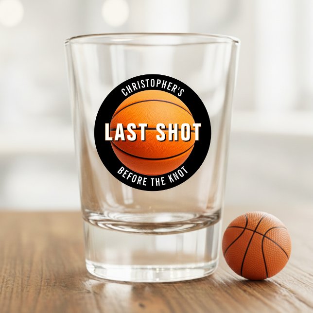 Copo De Shot Festa de Despedida de Solteiro de Basquete Último  (Criador carregado)
