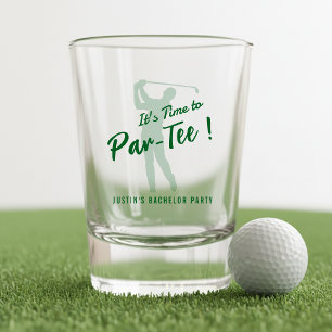 Copo De Shot Festa de Despedida de Solteiro de Golfe É Hora de