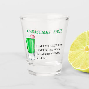 Copo De Shot Festa de Feriado de Receita de Tiro de Natal