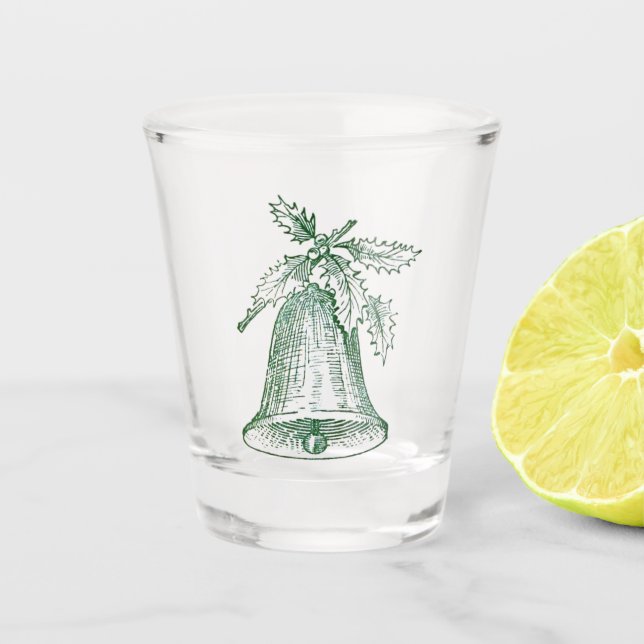 Copo De Shot Festa de Natal com Holly (Frente)