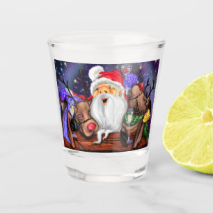 Copo De Shot Festa de Natal para Papais noeis Divertidos e Rebe