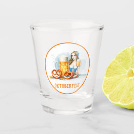 Copo De Shot Festa De Oktoberfest Com Cerveja E Pretzels ai