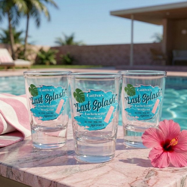 Copo De Shot Festa de piscina de fim de semana da última soltei (Criador carregado)