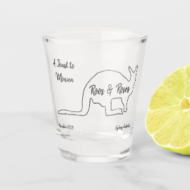 Copo De Shot Festa de solteira australiana Kangaroo Shot Glass