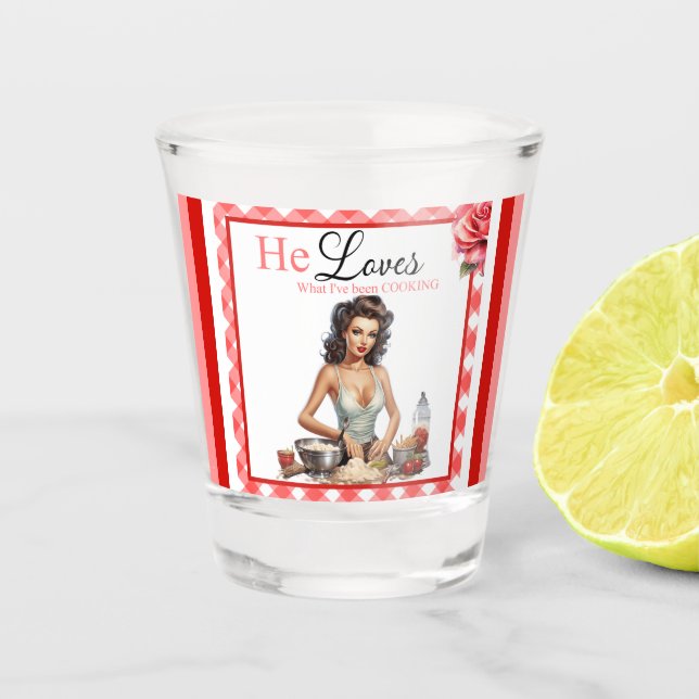 Copo De Shot Festa de solteira de Pinagem Rosa Retroativa (Frente)